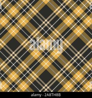 Tartan orange and black pattern.Texture for plaid, tablecloths, clothes, shirts, dresses, paper, bedding, blankets, quilts and other textile products. Stock Vector