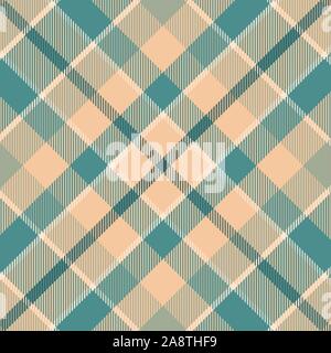 Tartan orange and blue pattern.Texture for plaid, tablecloths, clothes, shirts, dresses, paper, bedding, blankets, quilts and other textile products. Stock Vector