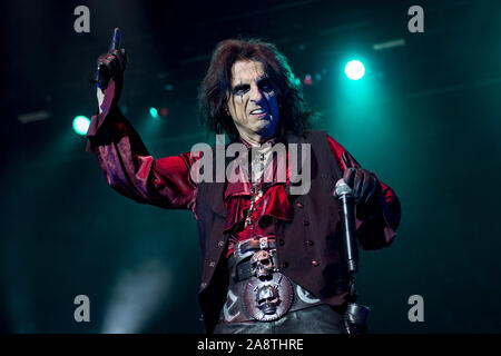 LONDON, ENGLAND: Alice Cooper performs at The O2 Arena Featuring: Alice Cooper Where: London, United Kingdom When: 10 Oct 2019 Credit: Neil Lupin/WENN Stock Photo