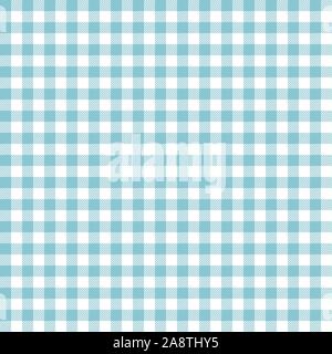 Blue Gingham seamless pattern. Texture from rhombus/squares for - plaid, tablecloths, clothes, shirts, dresses, paper, bedding, blankets, quilts and o Stock Vector