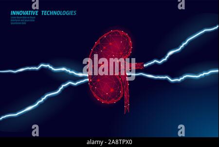 Human kidneys chronic disease hydronephrosis painful concept. Medical help therapy treatment. Urinary system cancer abdomen pain analysis prevention Stock Vector