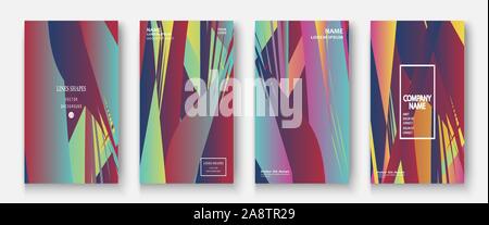 Modern business geometric template covers for design. Phone social media network concept. Promotion poster background. Creative stories set. Abstract Stock Vector