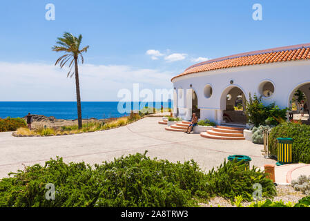 RHODES, GREECE - May 13, 2018: Kalithea Springs or Kalithea Therme with spa in Rhodes. Stock Photo