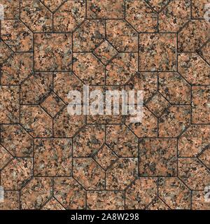Red Marble or Granite. Seamless Tileable Texture. Stock Photo