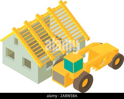 Building icon, isometric style Stock Vector