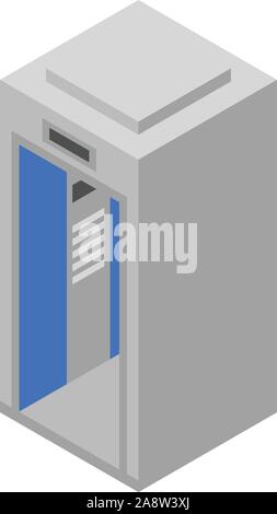 Elevator lift icon, isometric style Stock Vector