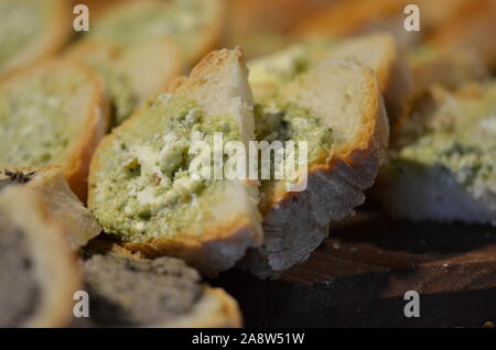 tasty mix italian panini & starters Stock Photo