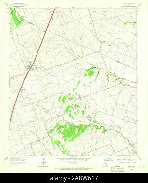 Usgs Topo Map Texas Tx Jarrell 111069 1964 24000 Restoration 2a8w617 