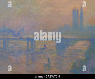 Charing Cross Bridge, Claude Monet, 1902, Stock Photo