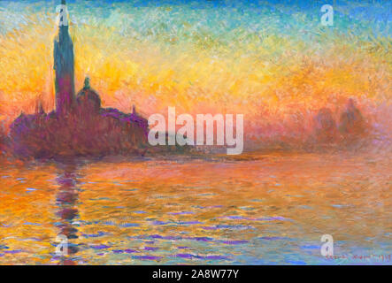 San Giorgio Maggiore by Twilight, Claude Monet,  1908, Stock Photo