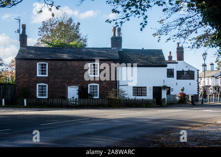 Cottages in the Village of Churchtown, Southport, UK. Stock Photo