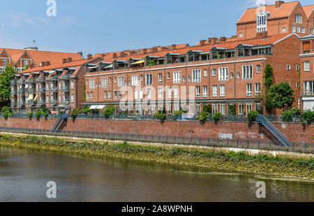 Wohnanlage, Immobilien, Kleine Weser, Teerhof, Bremen, Deutschland Stock Photo