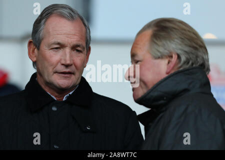 Former Manager of Ipswich Town, George Burley with Former Chairman, David Sheepshanks - Ipswich Town v Lincoln City, The Emirates FA Cup first round, Portman Road, Ipswich, UK - 9th November 2019  Editorial Use Only - DataCo restrictions apply Stock Photo