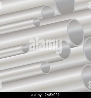 Pipe 3D industry background. Decorative design vector and illustration Stock Vector