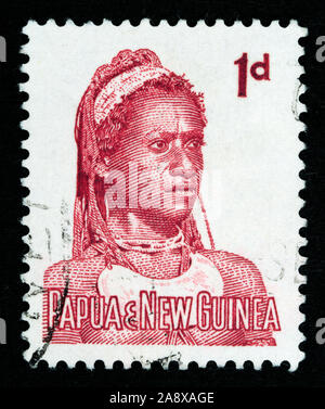 Papua New Guinea Postage Stamp Stock Photo