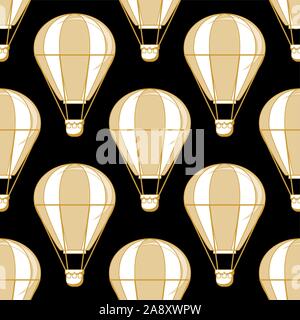air balloons seamless pattern Stock Vector
