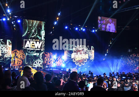 New York, New York, USA. 09th Nov, 2019. AEW 'Full Gear' pay per view at Royal Farms Arena in Baltimore, Maryland on November 9, 2019 in Baltimore, Maryland. Credit: George Napolitano/Media Punch/Alamy Live News Stock Photo