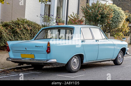 A Classic 64 Blue Ford Zephyr 4 Car London Stock Photo