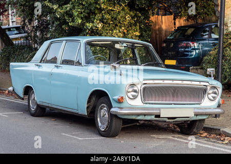 A Classic 64 Blue Ford Zephyr 4 Car London Stock Photo