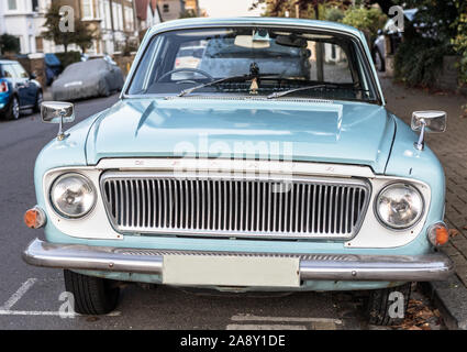 A Classic 64 Blue Ford Zephyr 4 Car London Stock Photo