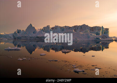 Eisberg, Abendstimmung, Stock Photo