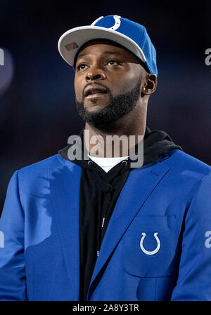 Reggie Wayne in action in the NFL football game between the ...