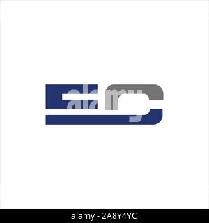 Initial letter  CE or EC logo vector logo design Stock Vector