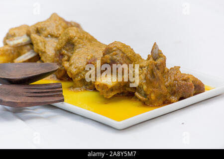 Nawabi food – Mutton curry with gravy. This types of food are too flavourful and delicious. Stock Photo