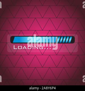 Loading bar over a textured background - Vector Stock Vector Image ...