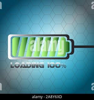 Loading bar over a textured background - Vector Stock Vector Image ...