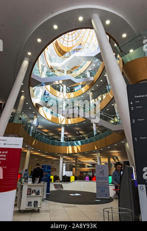Interior of Liverpool Central Library, Liverpool, UK Stock Photo