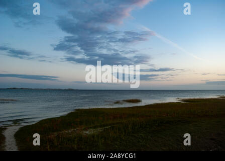 Epic Sky at Sunrise on Cape Cod Stock Photo