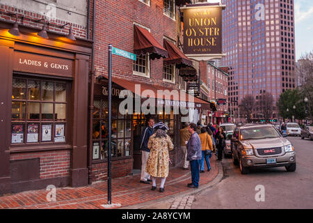 The Olde Union Oyster House, a very famous Boston, MA restaurant Stock Photo