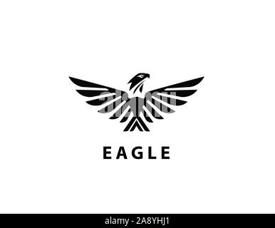 Eagle King With Wings Illustration Logo Stock Vector Image Art Alamy