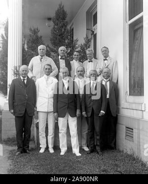 President Woodrow Wilson With His Cabinet Ca 1910s Stock Photo