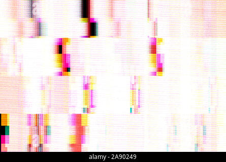 Abstract background with glitch scanlines Stock Photo
