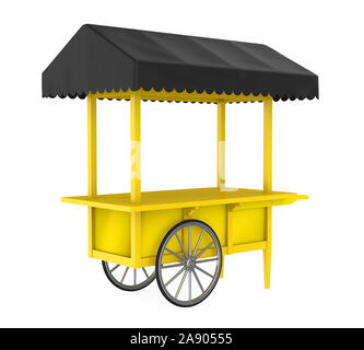 Food Cart Isolated Stock Photo