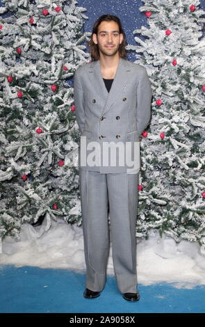 London, UK. 11th Nov, 2019. Maxim Baldry at the UK Premiere of Last Christmas at the BFI Southbank Credit: SOPA Images Limited/Alamy Live News Stock Photo