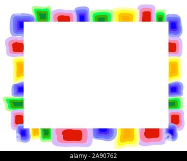 Abstract colorful frame. EPS10 vector illustration. Stock Vector