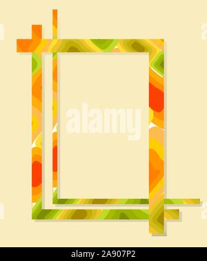 Abstract golden frame. EPS10 vector illustration. Stock Vector