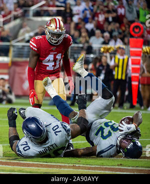 San Francisco 49ers cornerback Emmanuel Moseley (41) in action during an  NFL football game against the Los Angeles Rams, Sunday, Oct. 18, 2020, in  Santa Clara, Calif. (AP Photo/Scot Tucker Stock Photo - Alamy