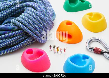 Sporting equipment and miniatures Stock Photo