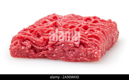 Fresh raw beef minced meat isolated on white background Stock Photo