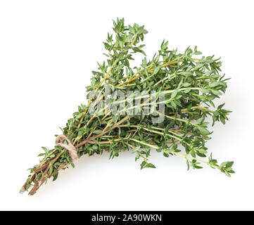 Fresh thyme bunch isolated on white background Stock Photo