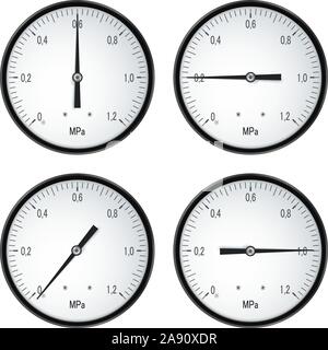 Manometers for pressure measerument Stock Vector