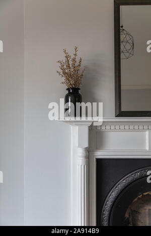 Vintage fire surround beautiful interior design Stock Photo - Alamy