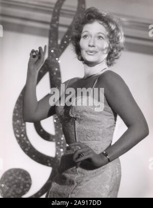 Gisela Fackeldey, deutsche Schauspielerin, Deutschland um 1959. German actress Gisela Fackeldey, Germany ca. 1959. Stock Photo