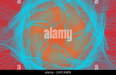 Abstract blue background with lines and stars. The web is leading to hell. Vector illustration EPS10 Stock Vector