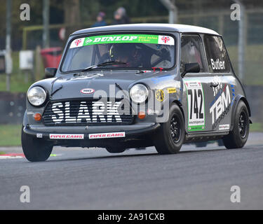 Benjamin Butler, Mini Se7en S, Mini Se7en and Mini Miglia O Plate Trophy, BARC, Brands Hatch, November 2019, circuit racing, classic cars, classic eve Stock Photo