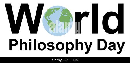 World Philosophy Day Stock Vector